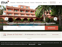Tablet Screenshot of hotelinturbonaire.es